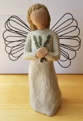 Willow Tree Angel of Remembrance Figurine Holding Yew ...