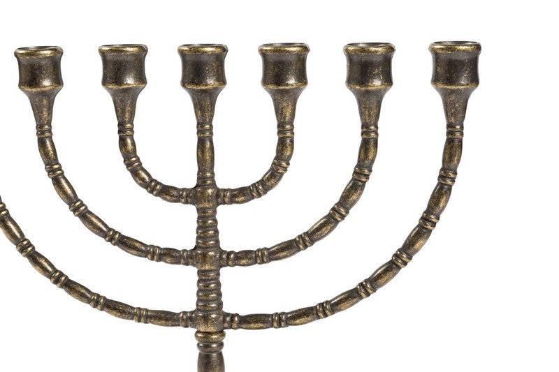 Candelabro Ebraico A 7 Braccia candeliere CANDELABRO EBRAICO 7 braccia IN OTTONE | eBay