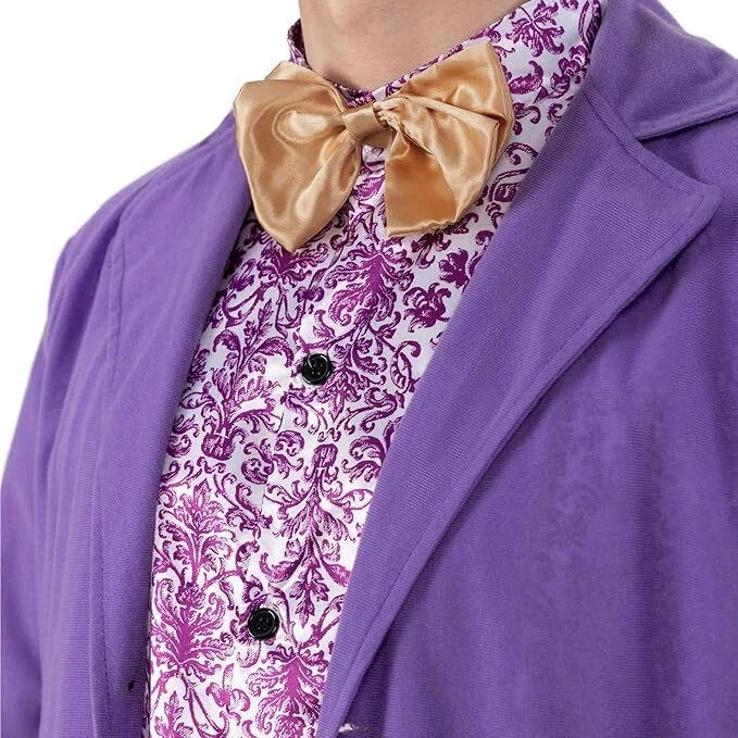 Disfraz de dueño de fábrica de chocolate para hombre traje Willy Wonka adulto Halloween M - XL Foto 4 de 4