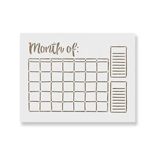 Calendar Stencil - Durable & Reusable Mylar Stencils