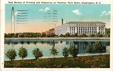 1932 New Bureau Of Printing And Engraving Washington DC WB Vintage Postcard