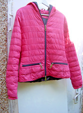 Pink Padded Light Jacket Travel Portable L Xl Zipped Pockets Barbie