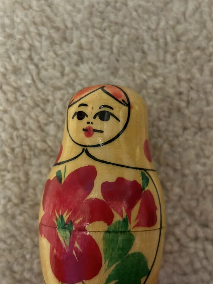 Vintage Wooden Russian Matryoshka Nesting Dolls Made In USSR 7