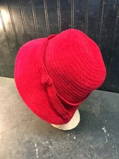Red Hat Society Woven Nylon  Red/Purple Beach Hat   One Size Fits