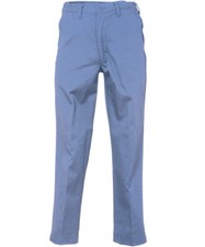 Men's Work Pants Postman Blue 100 Cotton Flex Waist Industrial REED Uniform
