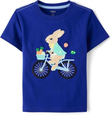 NWT Gymboree Garden Party Bunny Easter Shirt Boy's Size 5/5T