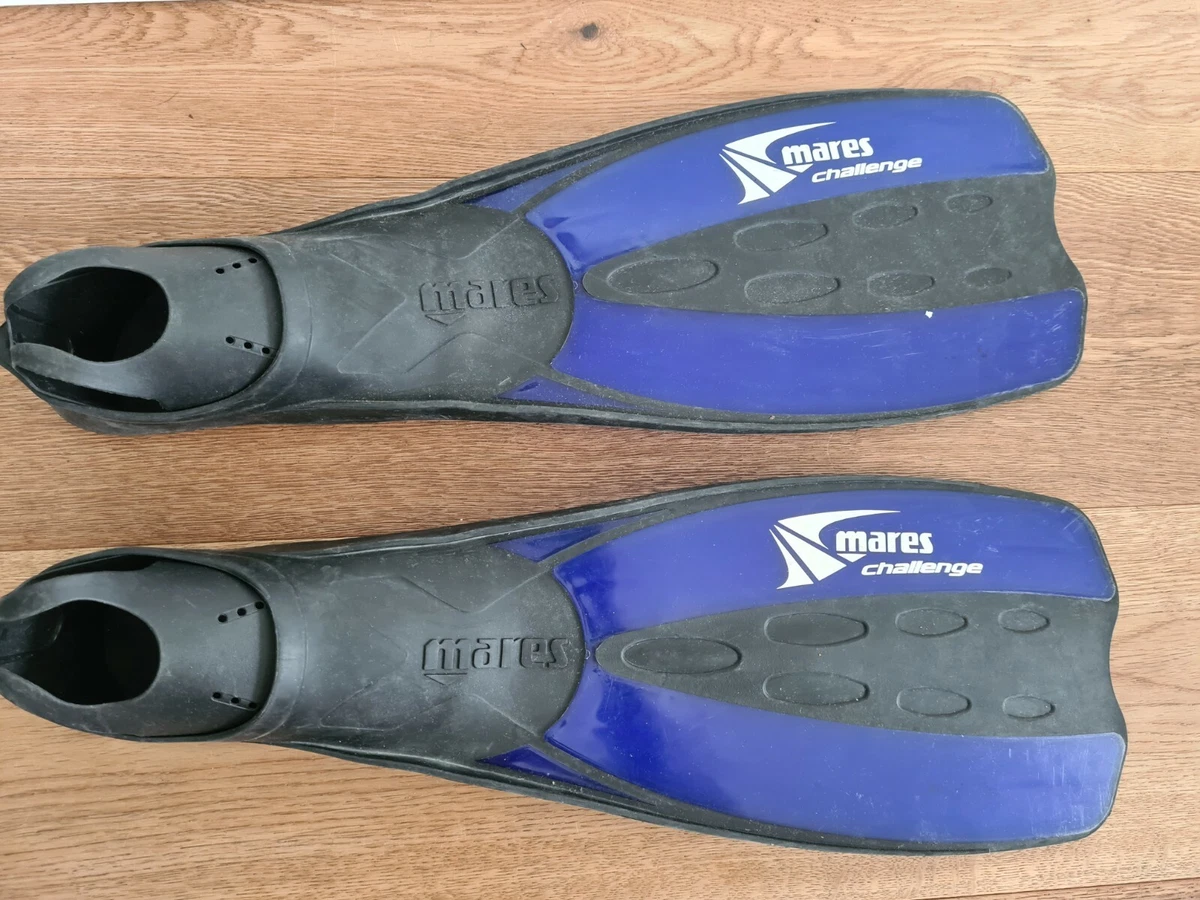 MARES Challenge Schwimmflossen Flossen blau schwarz Gr. 38 39 Flippers Swimfins