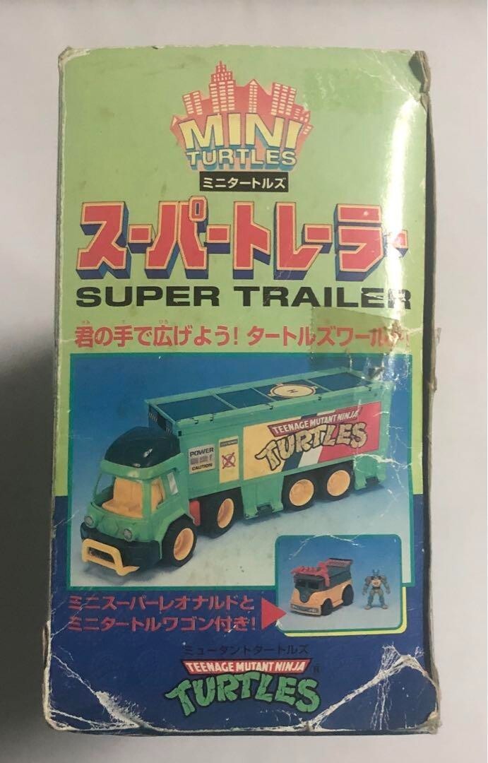Mini Teenage Mutant Ninja Turtles Super Trailer Vintage Figure Toys Car