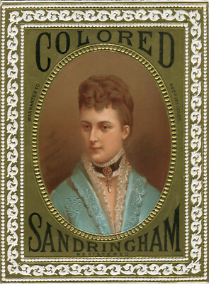 Oblaten scrap die cut chromoXL Präge-Bild Litho feine Dame Medaillon 27,5 cm
