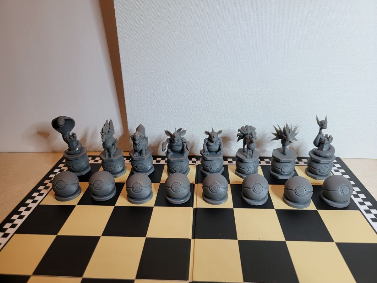 Thingisplore - 3D Printed 3D Chess Set 