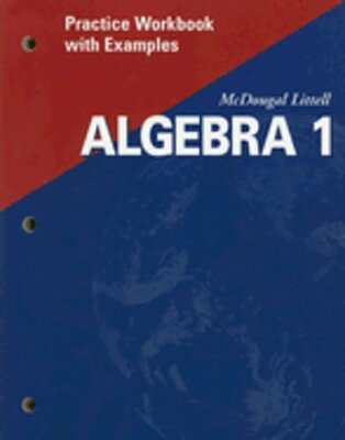 McDougal Littell Algebra 1: Practice Workbook with Examples Se: New