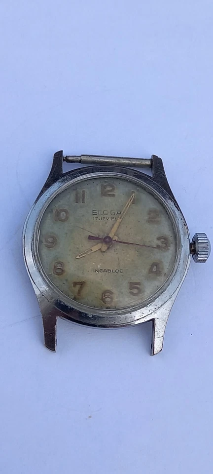 Reloj Eloga Años 40 15j Cal As 1187 Estilo Militar Reloj Hombre Run  Foto 4 de 4