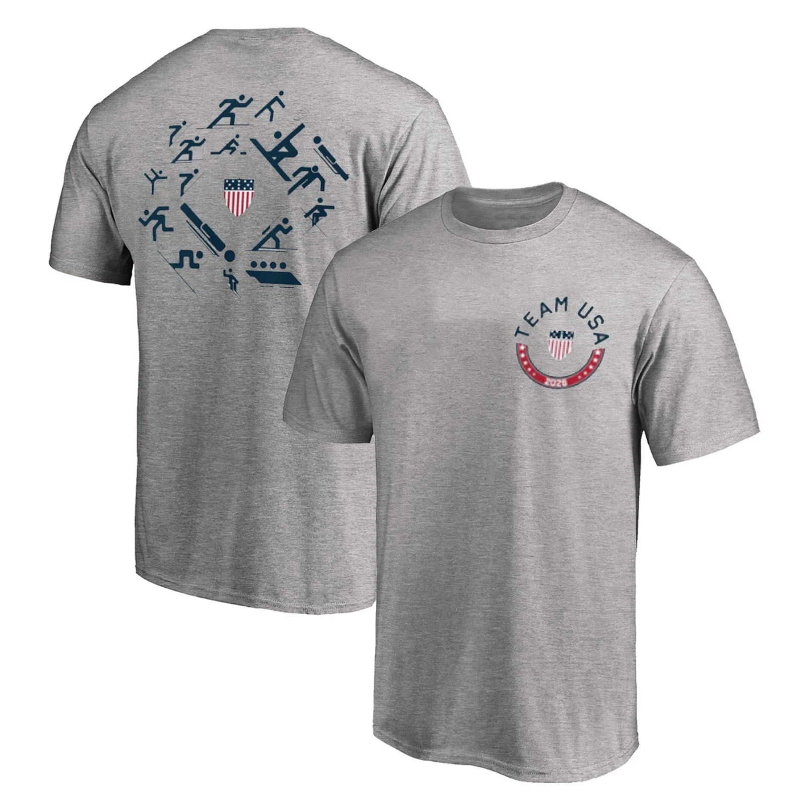 Team USA 2026 Winter Olympics Mountain Patch, Picto Circle 2 Sides Shirt