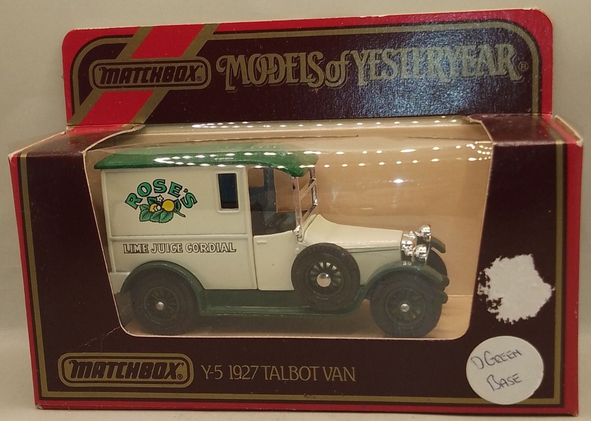 Matchbox Models Of Yesteryear Y-5 1927 Talbot Van Rose's Lime Juice Cordial - Modello Diecast 1:47