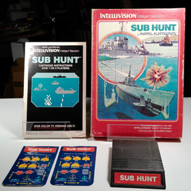 Vintage Mattel Intellivision Game Cartridges, used, working with overlays, etc..