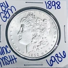 1898 BU UNCIRCULATED MORGAN SILVER DOLLAR AUTHENTIC U.S. MINT FREE SHIPPING 6986
