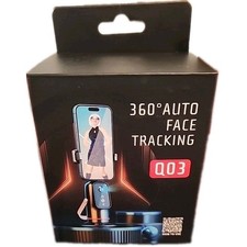 Q03 360  Rotation Face Tracking Gimbal Stabilizer, Auto Focus, Tripod Mountable