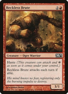 Reckless Brute 144 Magic 2013 (M13) Magic The Gathering MTG Card 2012 Near Mint