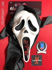 Timothy Olyphant signed Ghostface UW Fun World mask Scream Beckett COA