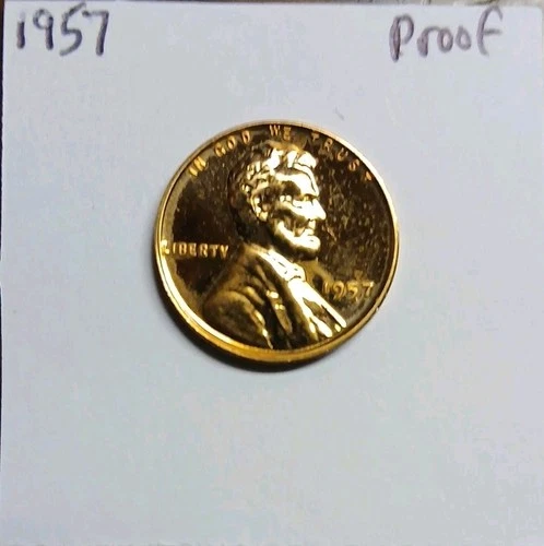 1957 Proof Lincoln Wheat Cent Penny Proof