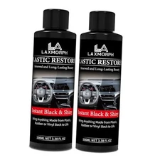 Black Plastic Restorer for Car -Trim Restorer,Cars Ceramic Plastic 6.76FL OZ