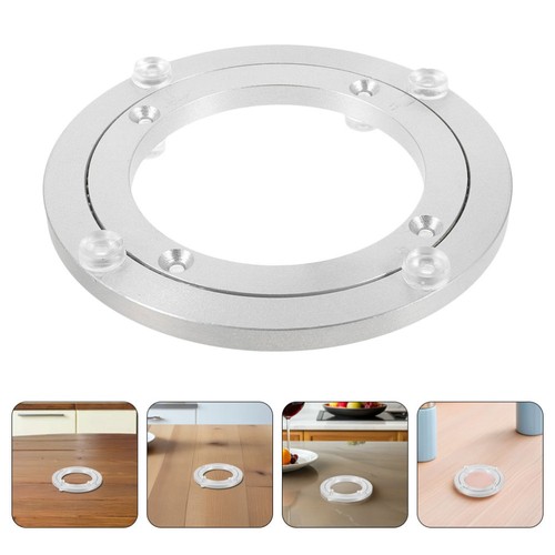 2 Stück Schwerlast drehbares Tablett Tischplatte drehbare Platte Lebensmittel Drehteller für Esszimmer - Bild 5 von 19