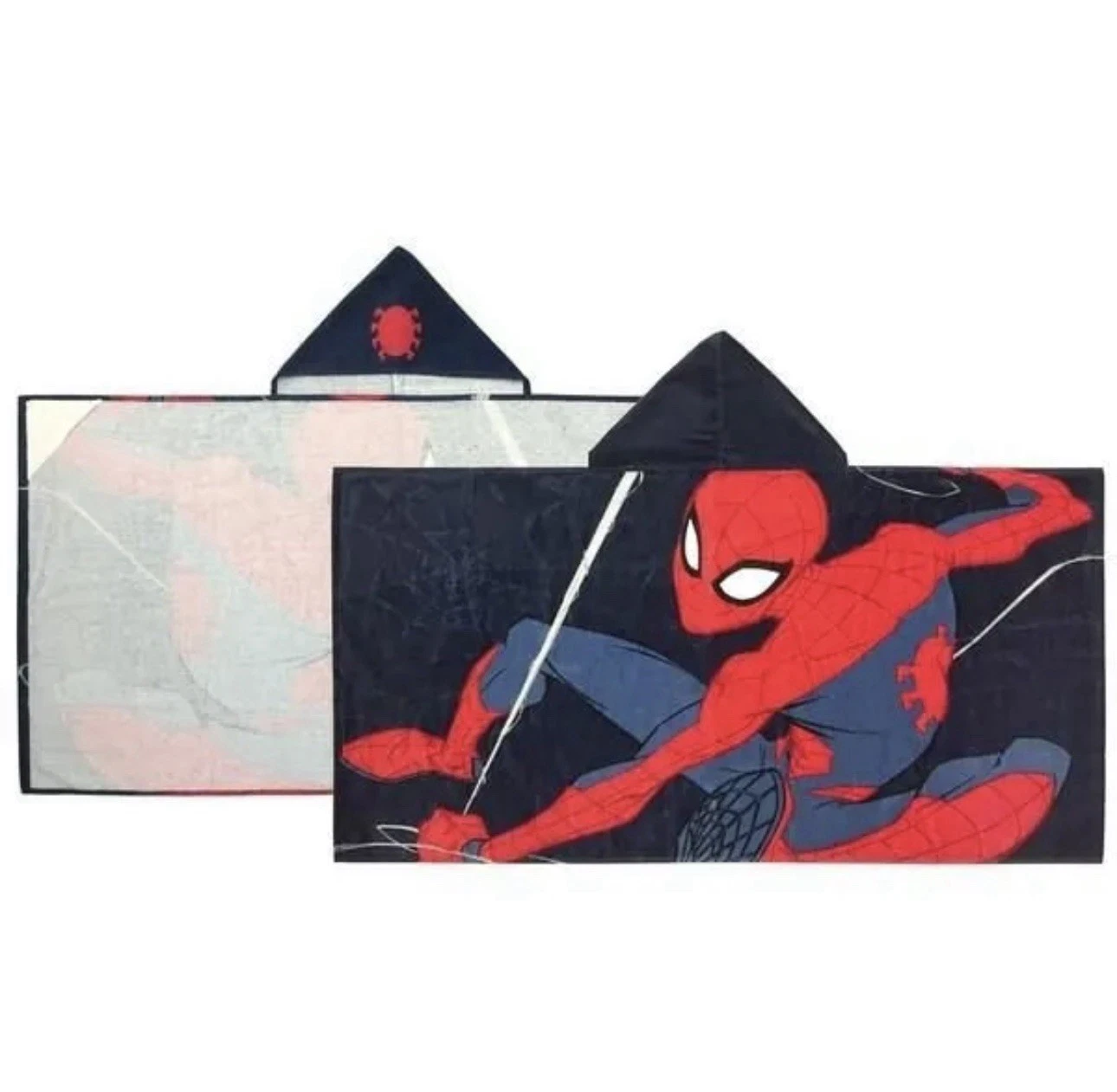Jay Franco Marvel Spiderman Web Head Super Soft & Absorbent Kids Hooded Towel
