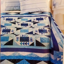Go Blue Geese Quilt  - Pattern From a Vintage Magazine
