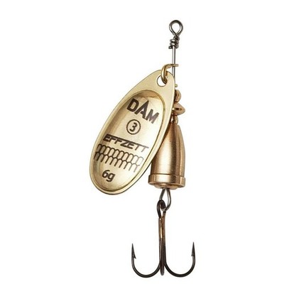 DAM Effzett Executor Gr. 1 / 3g Spinner Natural 3D Gold Kunstköder