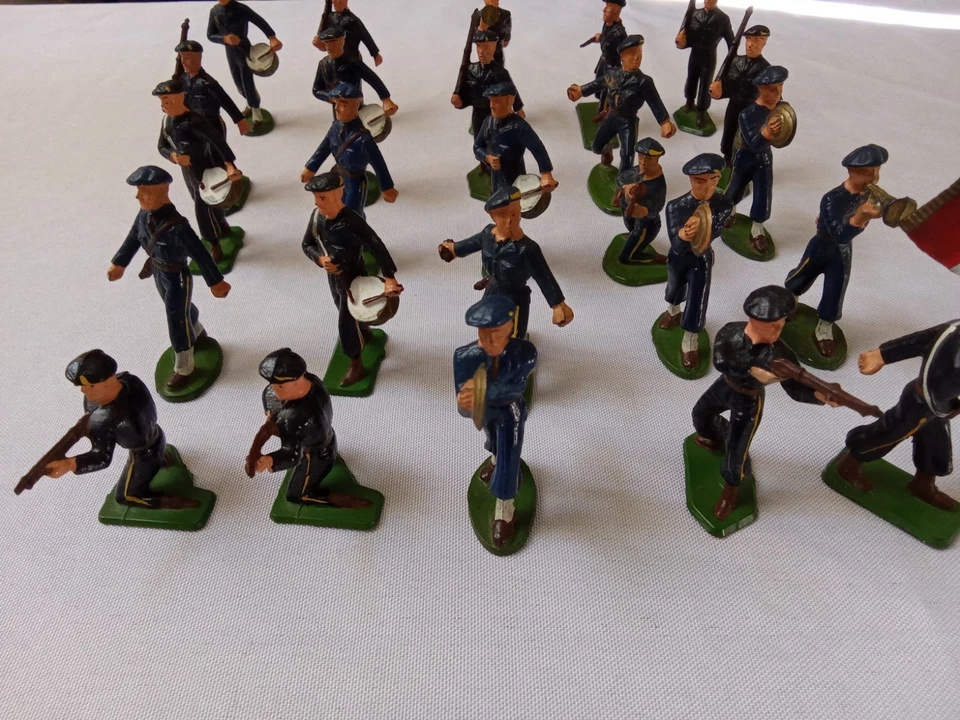 Lot 25 Soldats Starlux – Militaires Français – Chasseurs Alpins – Figurines Vint - Photo 3/4
