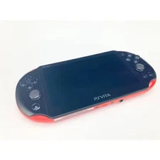 Sony PS Vita PCH-2000 Red Black Console Handheld System Japan Model Tested Only