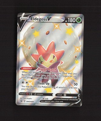 Eldegoss V SWSH084 Sword & Shield Full Art Black Star Promo Holo Pokemon Card MP