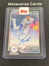2026 Topps Series 1 Roki Sasaki Black Foil Future Stars Real One Auto 03/10 SSP