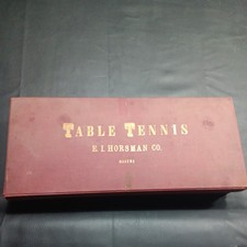 Vintage E.I. Horsman/Parker Brothers Mixed Antique Table Tennis Set in Box RARE!