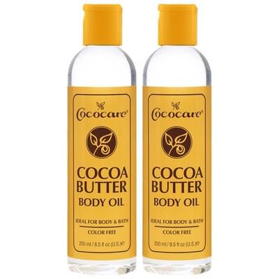 Cococare Cocoa Butter Body Oil Pack of 2 Daily Moisturizer for Smooth Skin