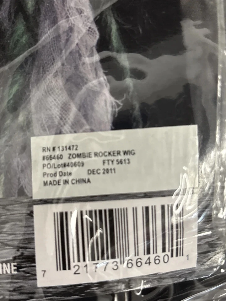 Парик зомби-рокер для взрослых один размер - Изображение 3 из 4