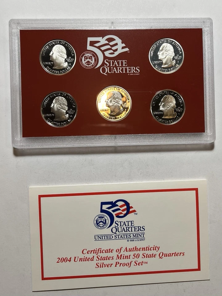 2004 United States Mint 50 State Quarters Silver Proof and Proof Sets - Image 3 of 4