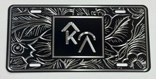 Custom Brand Or Monogram Car Tag Diamond Etched Personalized Metal License Plate Custom Brand Or Monogram Car Tag Diamond Etched Personalized Metal License Plate