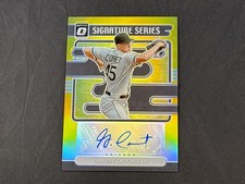 2021 PANINI DONRUSS OPTIC GARRETT CROCHET SIGNATURE SERIES GOLD PRIZMS AUTO 9/10