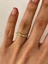 Diamond Stackable Band Ring 0.22ct Size K Elegant Minimalist Wedding Stacking Ri