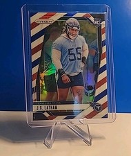 2024 Panini Prizm - Rookies J.C. Latham #334 Red White & Blue Prizm (RC)