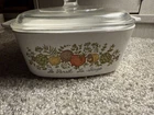Rare Vintage Pyrex Corning Ware Spice of Life L'Echalote A 1 1/2 B with Lid