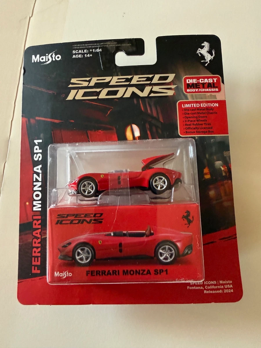 Maisto Speed Icons 1:64 1957 Ferrari Monza SP1 Red Diecast sealed package