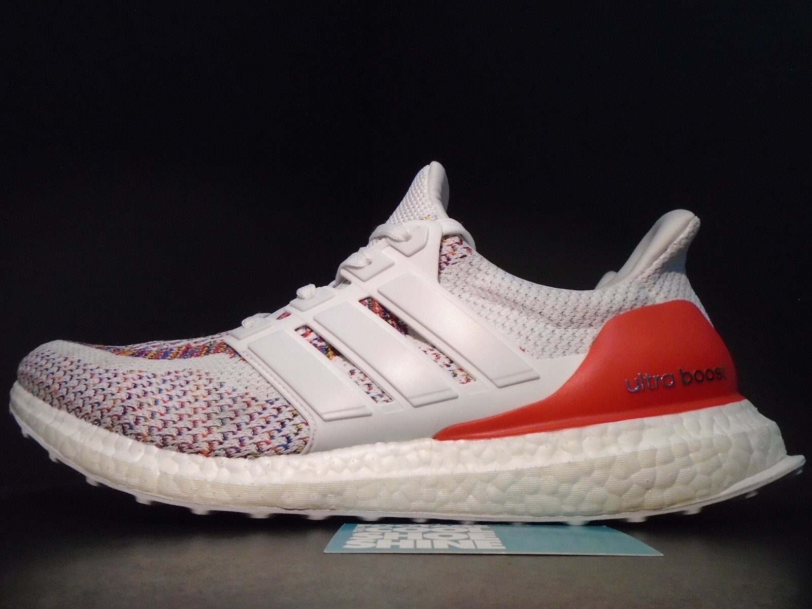 2018 ADIDAS ULTRA BOOST M 2.0 MULTI-COLOR WHITE RED NMD R1 BB3911 13 image 7