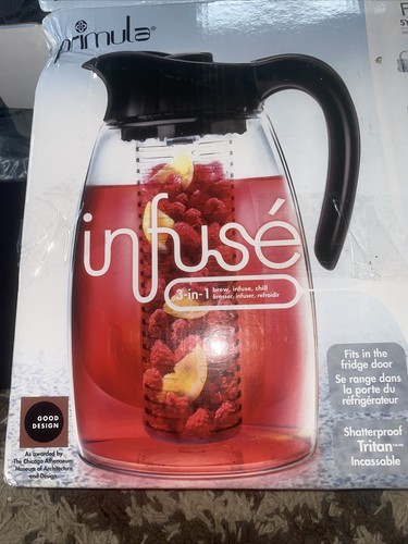 Primula Chill Core Pitcher 2.7 L Fruit/Tea Infuser Flavor-It Beverage System NEW - Picture 3 of 11