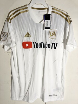 ADIDAS MLS JERSEY LOS ANGELES FC  LAFC WHITE SIZE MEN'S L