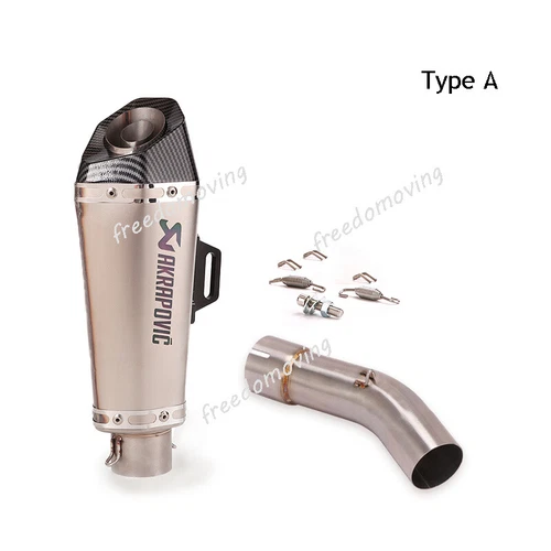 For Suzuki SV650 2003-2015 Exhaust System Mid Link Pipe Muffler Escape DB Killer