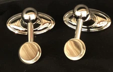 Creations By Alno Inc Brass Mirror Holders A8091-PN