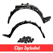 Front Left & Right Fender Liner Set w/ Clips For 2006-2011 Honda Civic Sedan