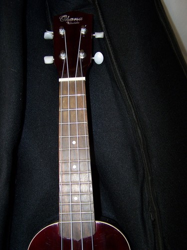 Ohana Model SK-15mr Soprano Size Mohogany Wood Ukulele - With Gig Bag EXUC - Picture 7 of 18